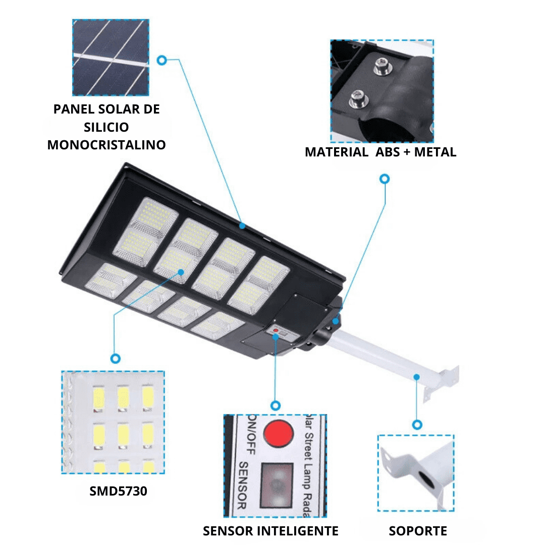 Lámpara solar de 800W