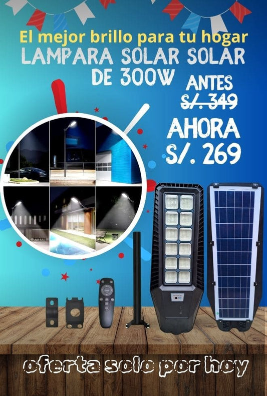 Lámpara solar PREMIUM 2024 I 300W