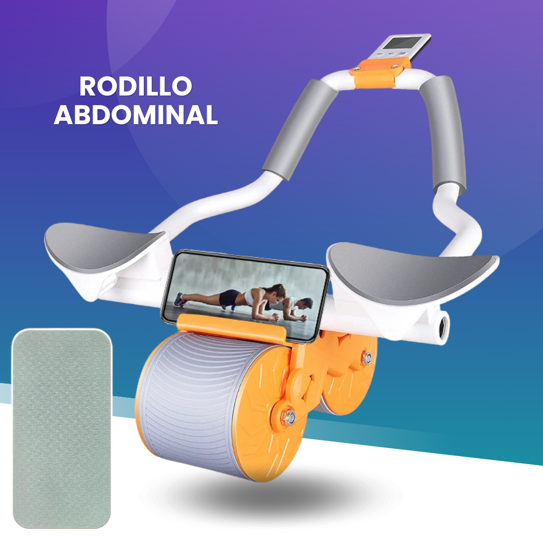 Rodillo Abdominal + Almohadilla De Seguridad + Contador Digital De Repeticiones