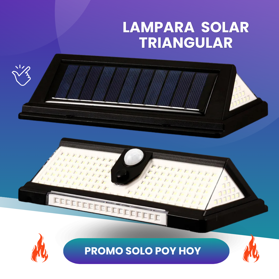 LÁMPARA SOLAR TRIANGULO